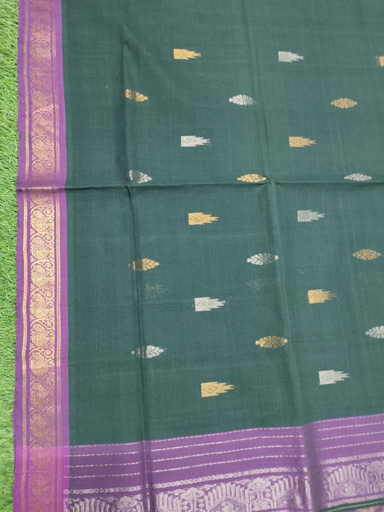 ADIVARAPUPETA JACQUARD FANCY BUTTA COTTON SAREE