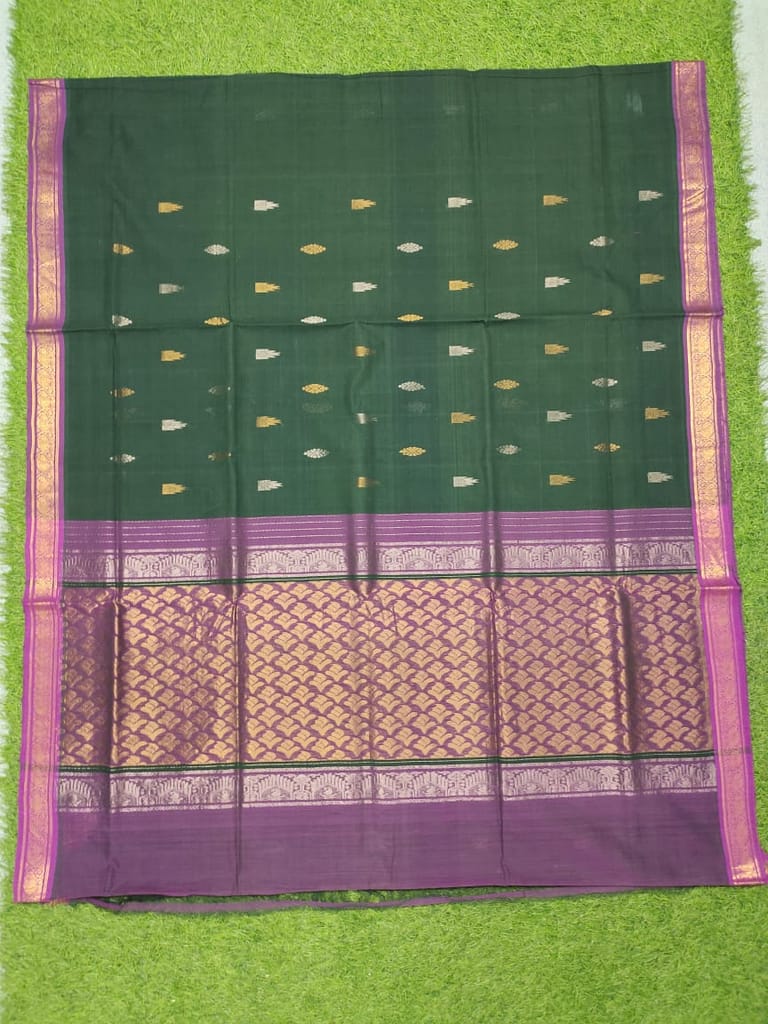 ADIVARAPUPETA JACQUARD FANCY BUTTA COTTON SAREE
