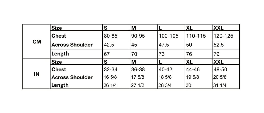 Size Guide Size Guide