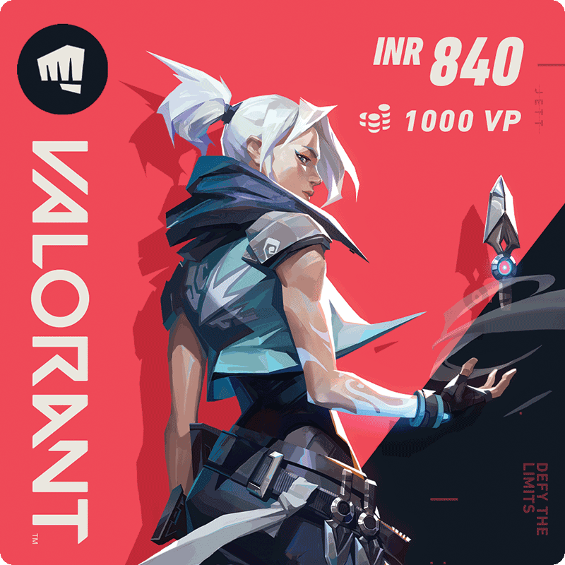 Valorant VP Points 1000 VP Gift Card GT