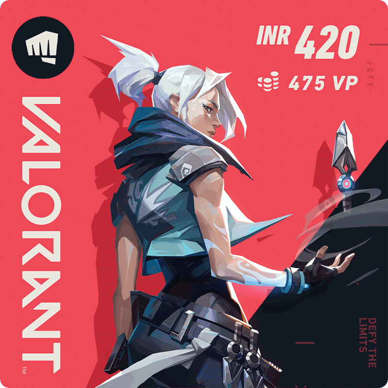 Valorant VP Points 475 VP Gift Card GT