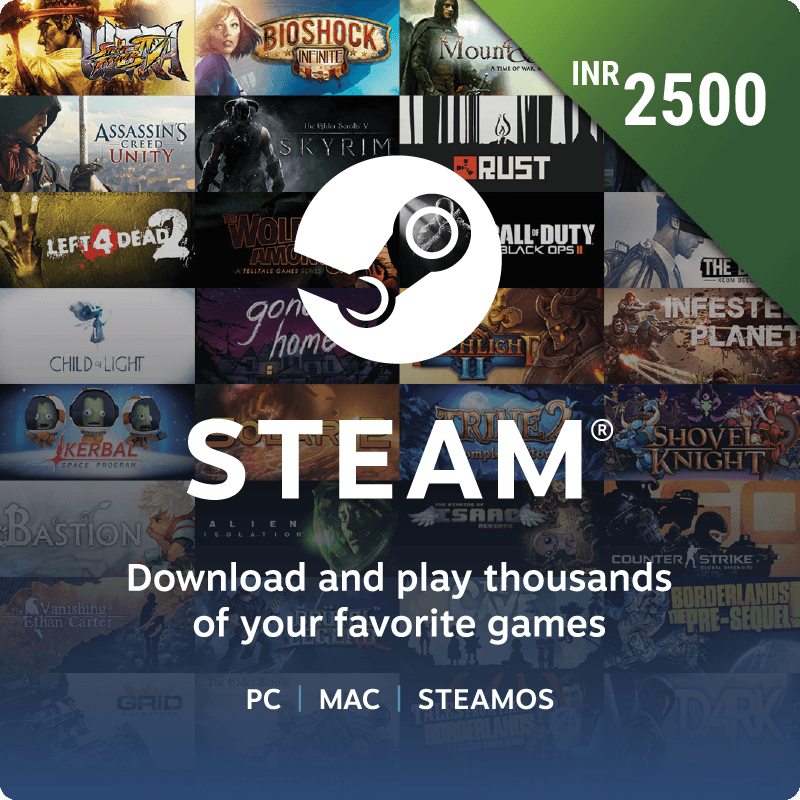 Steam wallet INR 2500 GT