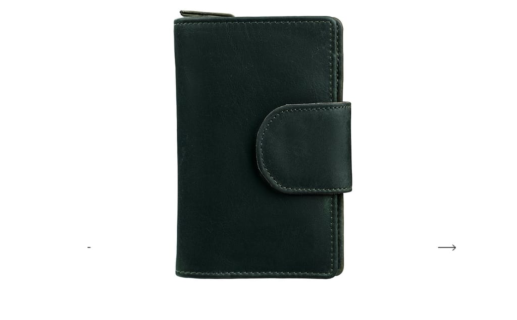 Genuine Leather Bifold Wallet for Men with RFID Blocking, Handmade Minimalist Front Pocket Wallet