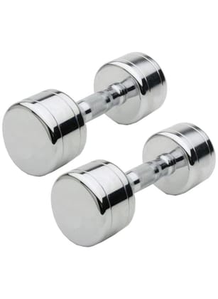 Pure Steel Dumbbell, Non-Rusting Electroplated Pure Steel Dumbbell for Home Gym, Fitness, and Strength Training