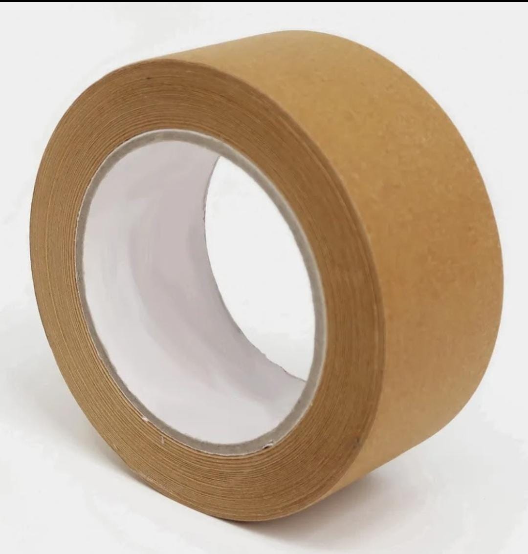 Heavy Duty Kraft Paper Tape, 2.8 mil, 3" Core, 55 Yards Long, Pressure Sensitive Adhesive.
