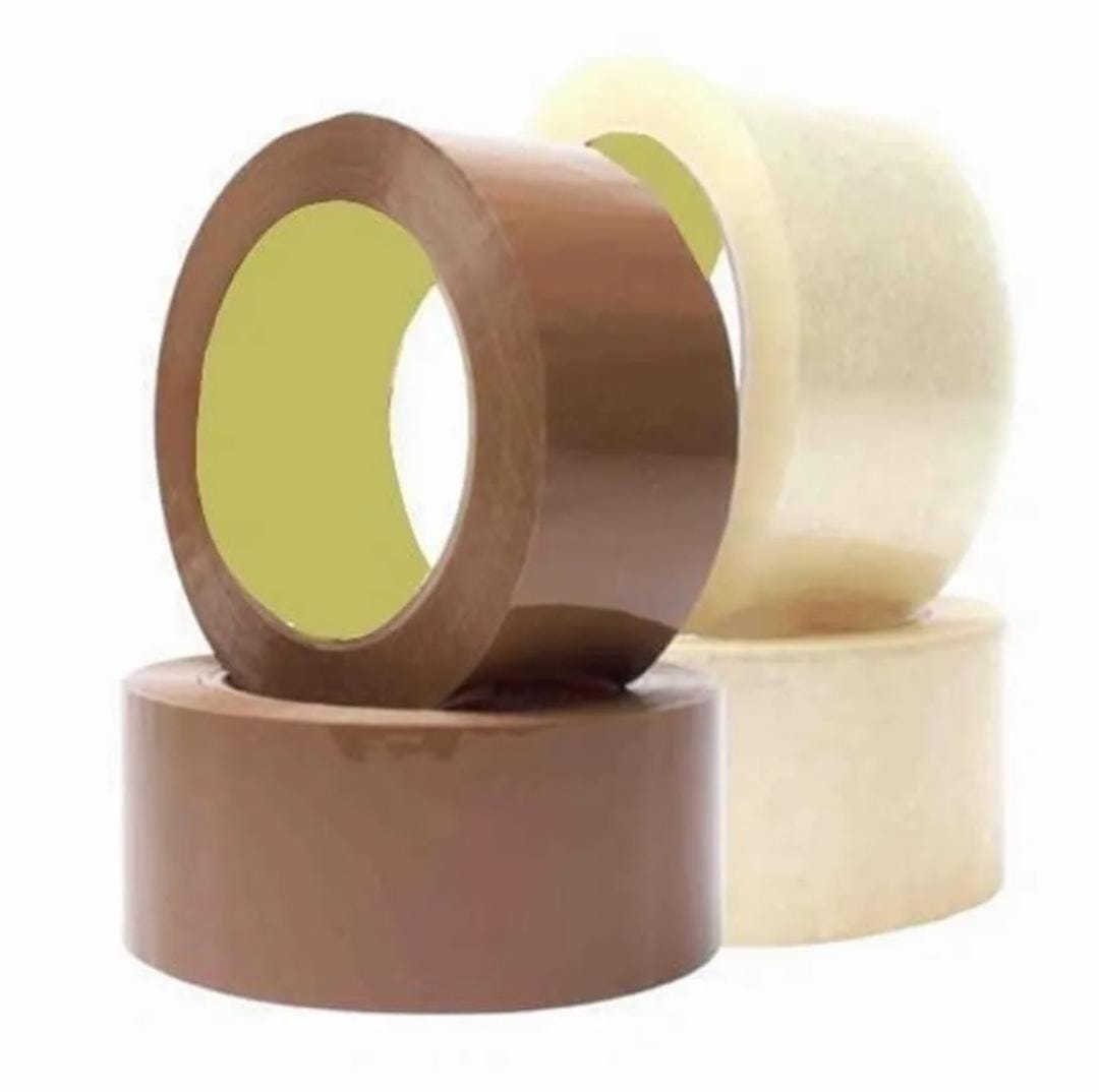 Heavy Duty Packaging Tape - 2.8 mil Thick, 3 Inches Wide, 110 Yards Long, Pressure Sensitive Adhesive Pack of 4