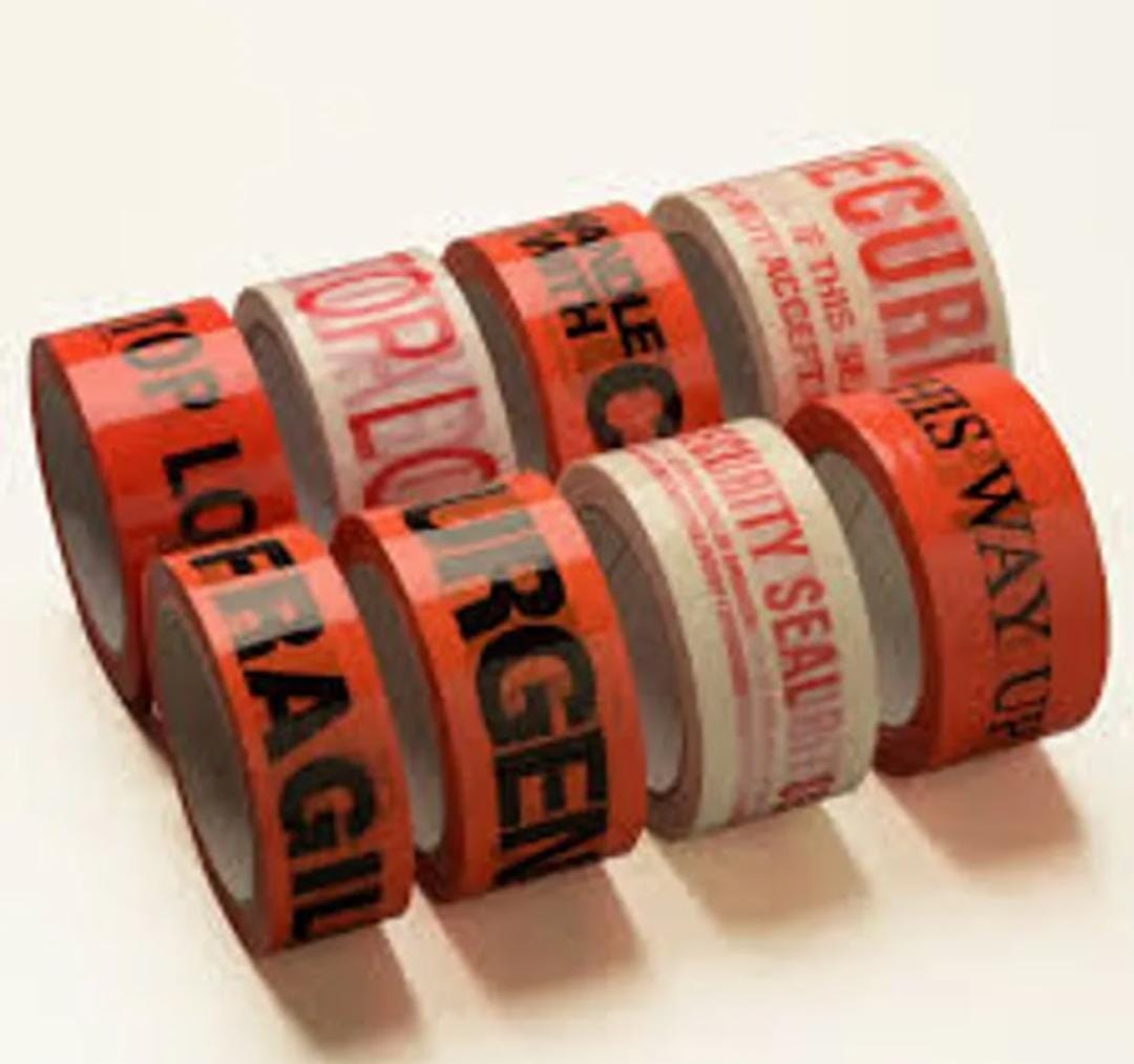 Red and White, 3 inch x 1000 ft* Safety Tape - Red and White, 3 inch x 1000 ft* Barricade Tape Pack of 8