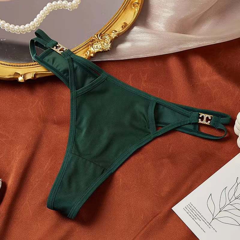 LOVEBIRD Rhinestone Thong Woman Fancy Thong Th2504
