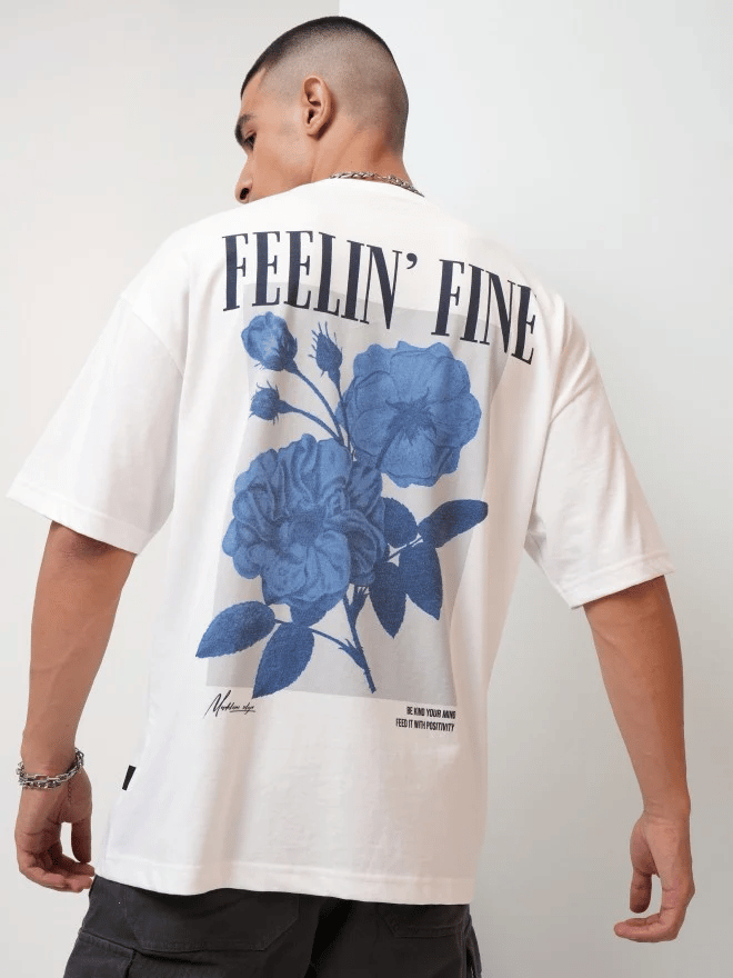 Stylish Men Men's White Printed T-Shirt 2025 at ShopCircuit | ONDC
