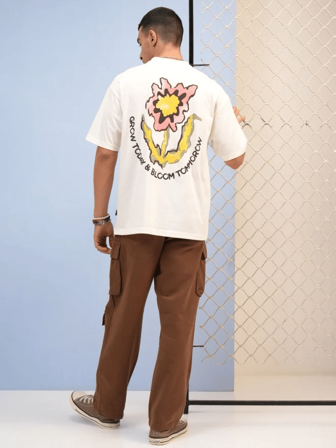 Top Men Men's White Printed T-Shirt 2025 at ShopCircuit | ONDC