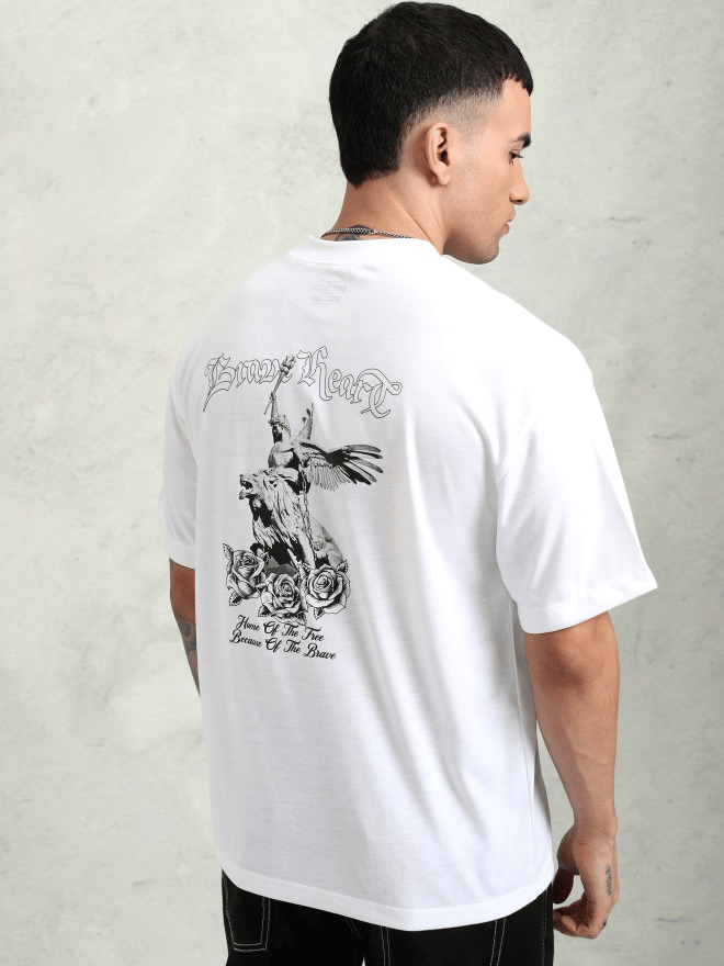 Sophisticated Men White Men's Printed T shirt 2025 at ShopCircuit | ONDC