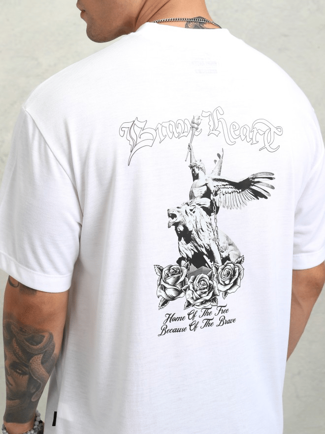 Sophisticated Men White Men's Printed T shirt 2025 at ShopCircuit | ONDC