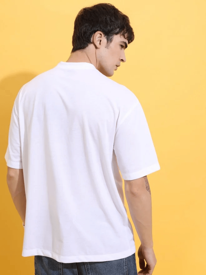 Sophisticated Men White Men's Printed T shirt 2025 at ShopCircuit | ONDC