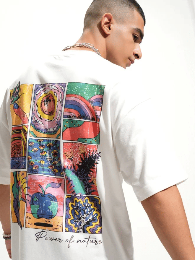 Trendy Men White Men's Printed T shirt 2025 at ShopCircuit | ONDC