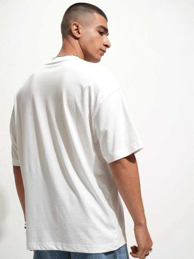 Sophisticated Men White Men's Printed T shirt 2025 at ShopCircuit | ONDC