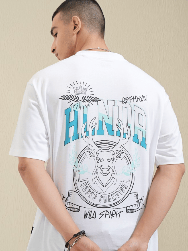 Premium Men White Men's Printed T shirt 2025 at ShopCircuit | ONDC