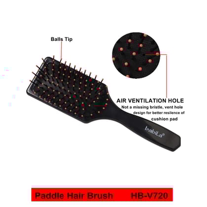 Babila Paddle hair Brush -HB-V720
