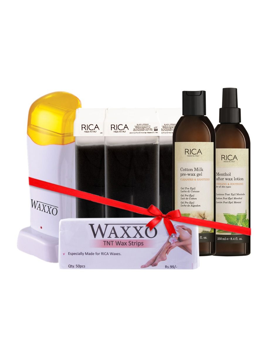Rica Wax Black Roll-On Waxing Starter Kit