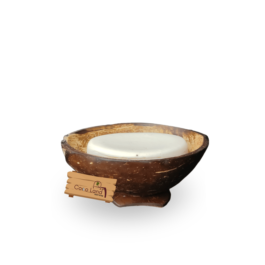 Latest Home - - and - - Decor CocoLand Coconut Shell Soap Dish With base / Coconut Oil Polished 