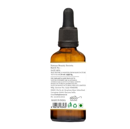 NATUUR - Gold Ashwagandha Licorice Brightening Face Serum - 20ml | Anti-Aging & Skin Whitening Serum | With  Mulethi, Gold Mica & Ashwagandha