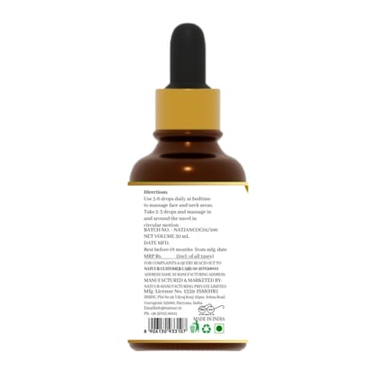 NATUUR - Pure Hemp Seed Oil - 50 ml | Anti-Aging Moisturizer | With Vitamins A, C & E