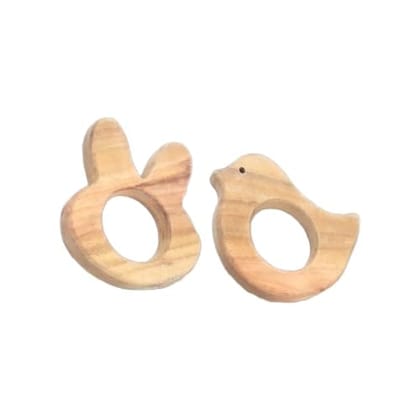 Neemtoys Teethers for Babies of Age 0 to 3 Years, Gum Strengthening Neem Wooden Teethers of Shapes Bunny and Dove Teether, Teething Toy for Babies with Multiple Textured Surface (Brown) Neemtoys Teethers for Babies of Age 0 to 3 Years, Gum Strengthening Neem Wooden Teethers of Shapes Bunny and Dove Teether, Teething Toy for Babies with Multiple Textured Surface (Brown)