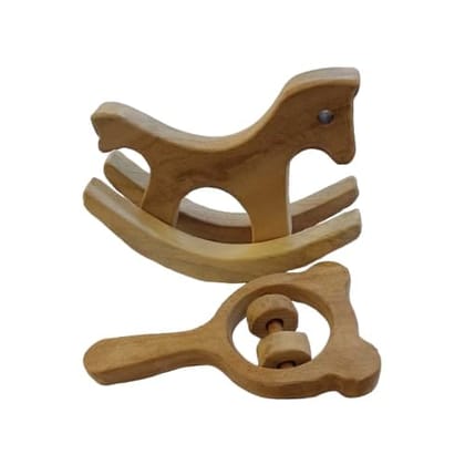 Neemtoys Neem Wooden Mini Swing Horse with Mickey Rattle for Toddlers Toys ForFor Early Stage Learning & Sensory Developing Toy for Babies (Brown) Neemtoys Neem Wooden Mini Swing Horse with Mickey Rattle for Toddlers Toys ForFor Early Stage Learning & Sensory Developing Toy for Babies (Brown)