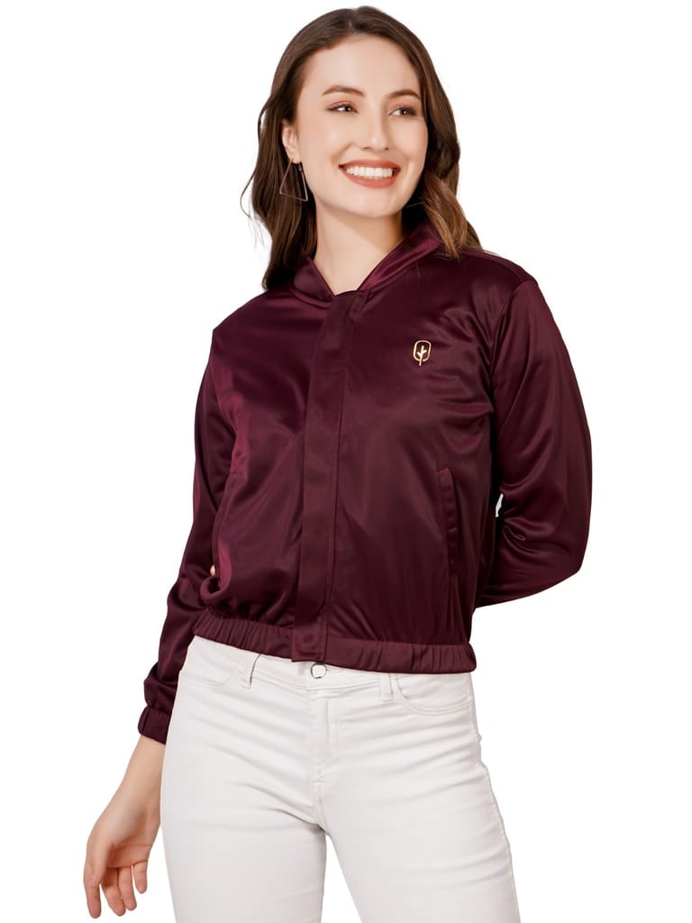Stylish Women Women Solid Casual Jacket (Wine) 2025 at ShopCircuit | ONDC Stylish Women Women Solid Casual Jacket (Wine) 2025 at ShopCircuit | ONDC