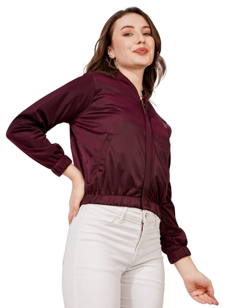 Stylish Women Women Solid Casual Jacket (Wine) 2025 at ShopCircuit | ONDC Stylish Women Women Solid Casual Jacket (Wine) 2025 at ShopCircuit | ONDC