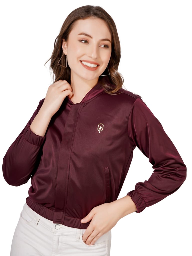 Stylish Women Women Solid Casual Jacket (Wine) 2025 at ShopCircuit | ONDC Stylish Women Women Solid Casual Jacket (Wine) 2025 at ShopCircuit | ONDC