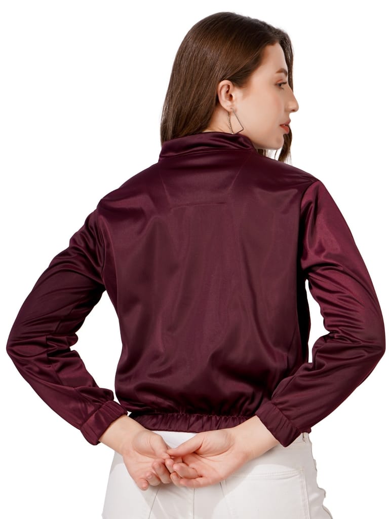 Stylish Women Women Solid Casual Jacket (Wine) 2025 at ShopCircuit | ONDC Stylish Women Women Solid Casual Jacket (Wine) 2025 at ShopCircuit | ONDC