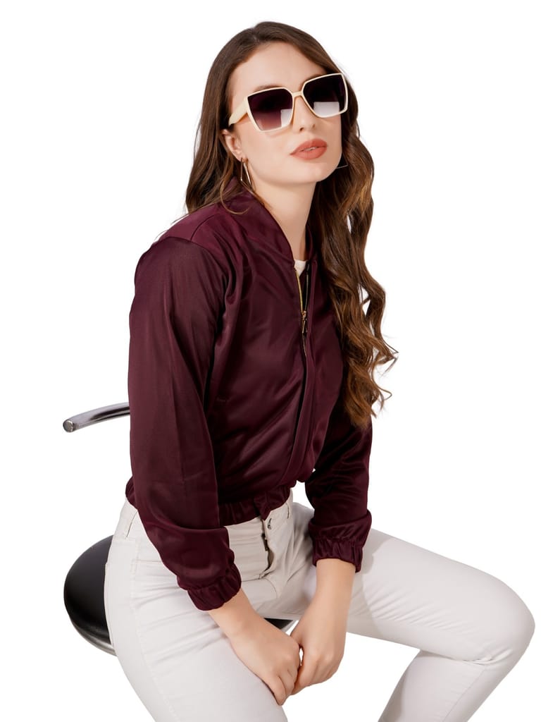 Stylish Women Women Solid Casual Jacket (Wine) 2025 at ShopCircuit | ONDC Stylish Women Women Solid Casual Jacket (Wine) 2025 at ShopCircuit | ONDC