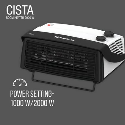 Havells Cista  Room Heater,White, 2000 Watts
