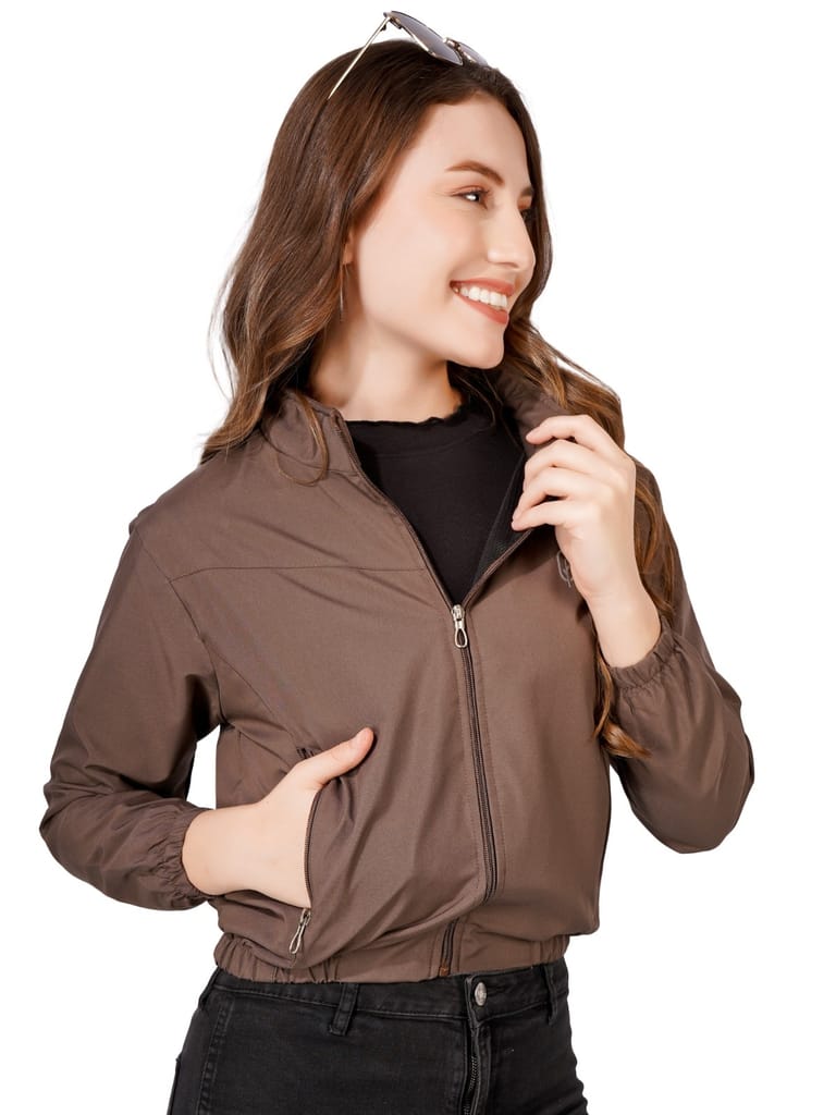 Sophisticated Women Women Solid Winter Crop Jecket (Brown) 2025 at ShopCircuit | ONDC Sophisticated Women Women Solid Winter Crop Jecket (Brown) 2025 at ShopCircuit | ONDC