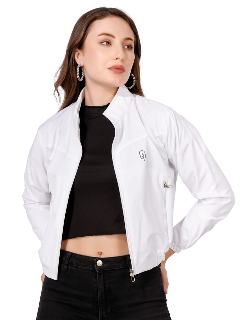 Latest Women Women Solid Winter Crop Jecket (White) 2025 at ShopCircuit | ONDC Latest Women Women Solid Winter Crop Jecket (White) 2025 at ShopCircuit | ONDC