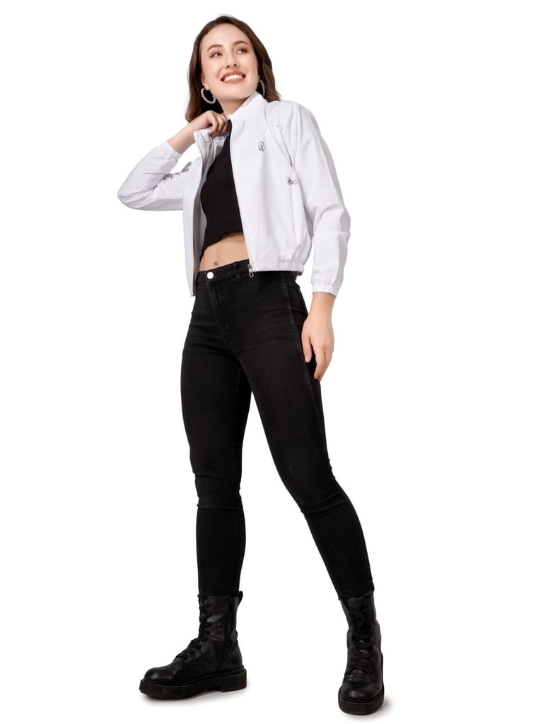 Latest Women Women Solid Winter Crop Jecket (White) 2025 at ShopCircuit | ONDC Latest Women Women Solid Winter Crop Jecket (White) 2025 at ShopCircuit | ONDC