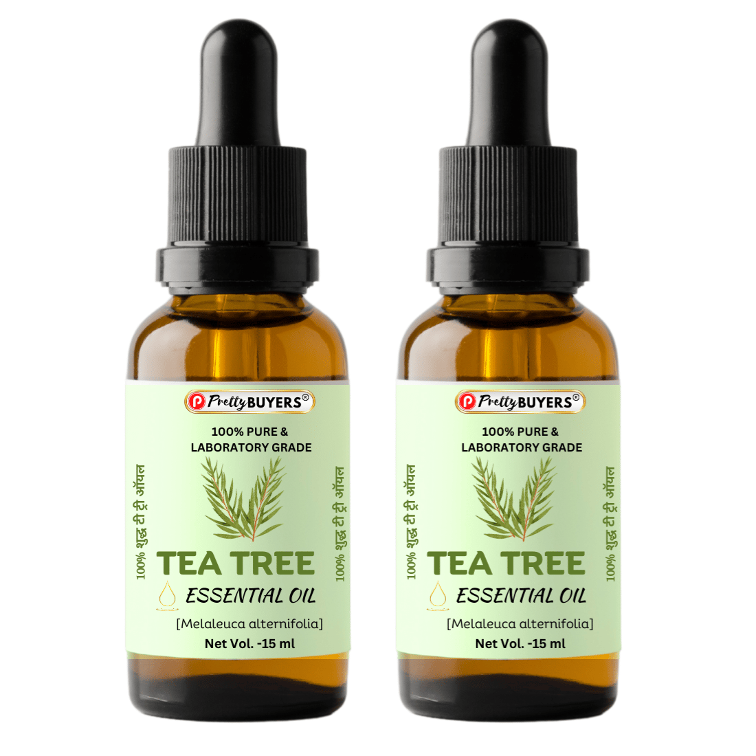 Pretty BUYERS Natural Tea Tree Essential Oil - 15 ml ( Pack Of 2 )