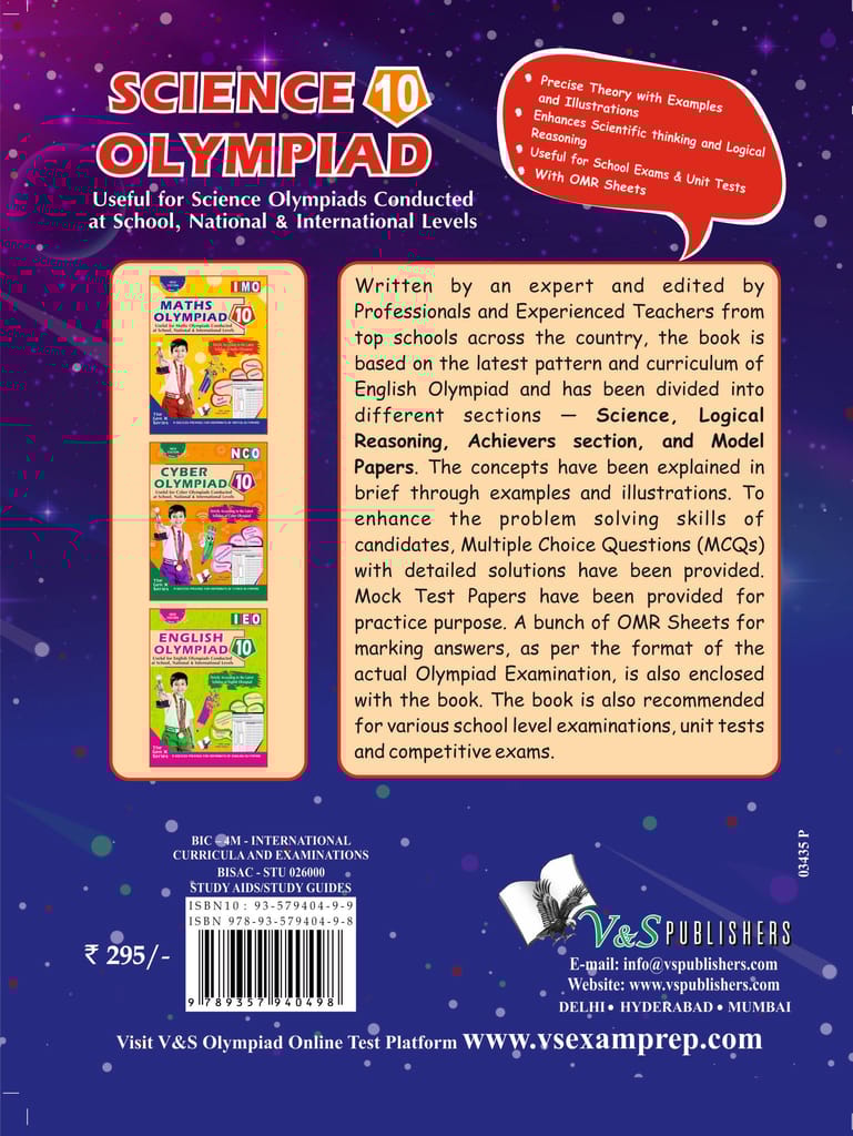 National Science Olympiad - Class 10 (With OMR Sheets)