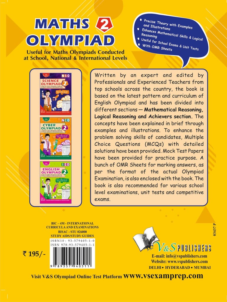 International Maths Olympiad - Class 2(With OMR Sheets)
