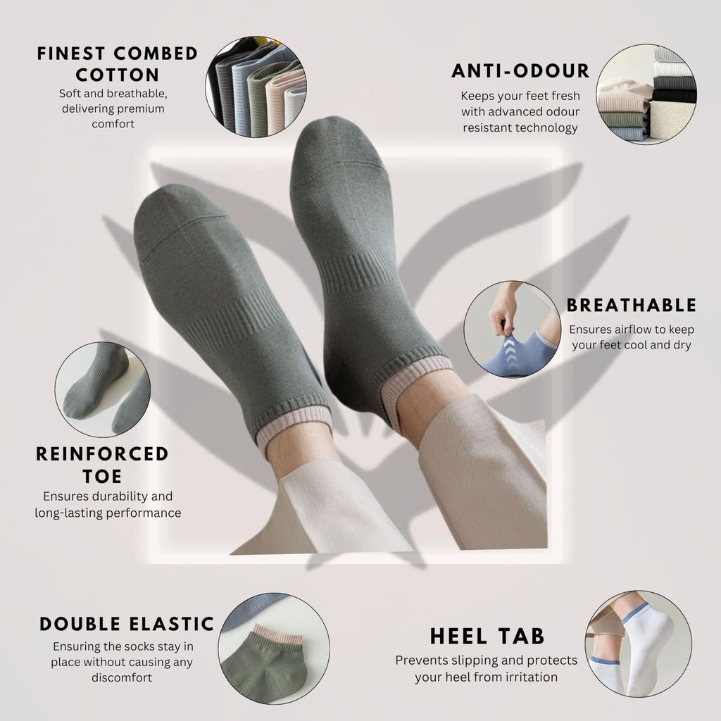Socks Carving Pack of 7 Multicolour Unisex Ankle length Socks, Made With Durable & Breathable Cotton, Free Size, Addy 2.0 Edition, Suitable for all Season, Soft & Breathable, Daily Use