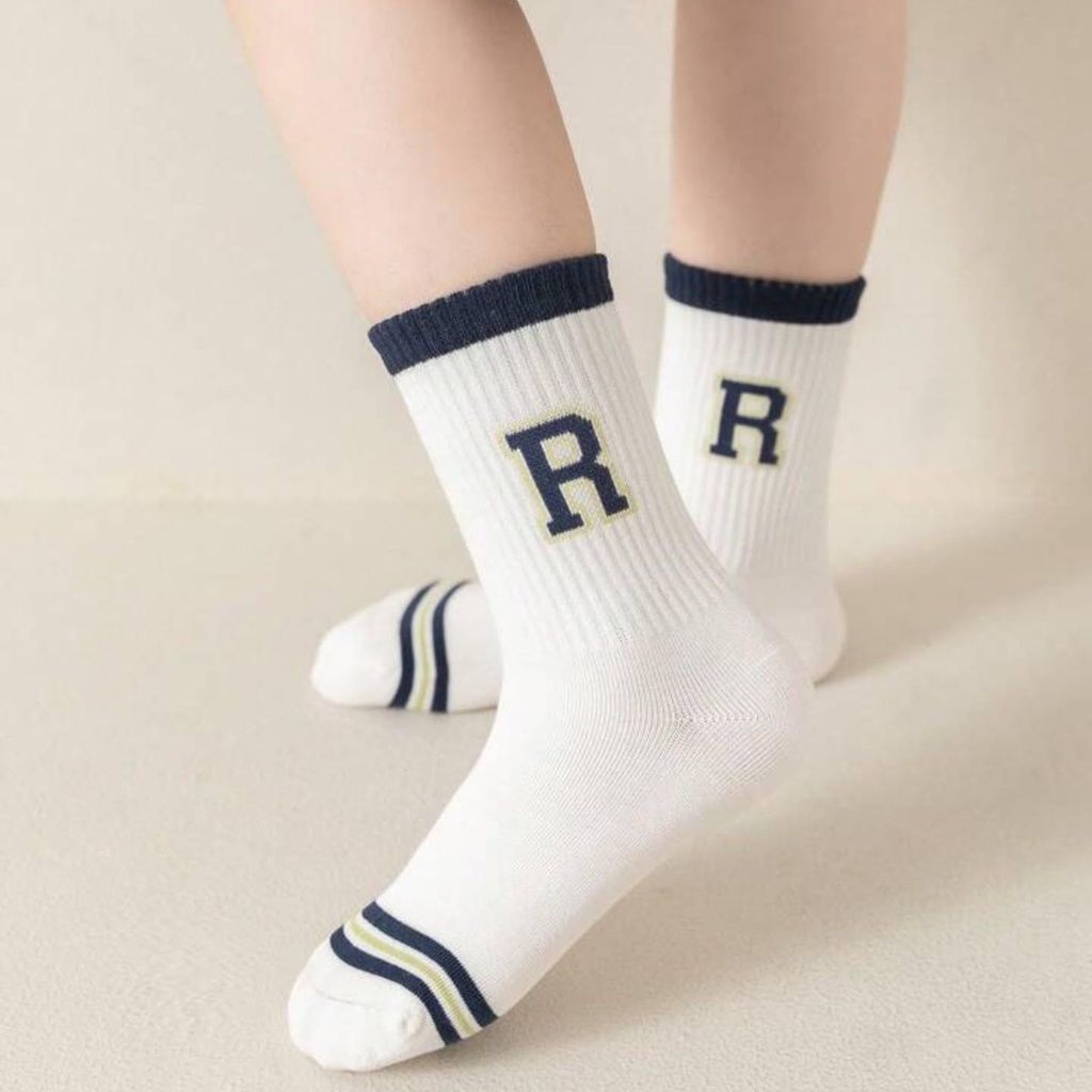 SOCKSCARVING Cotton Boston Edition Socks for Kids (Pack of 5)