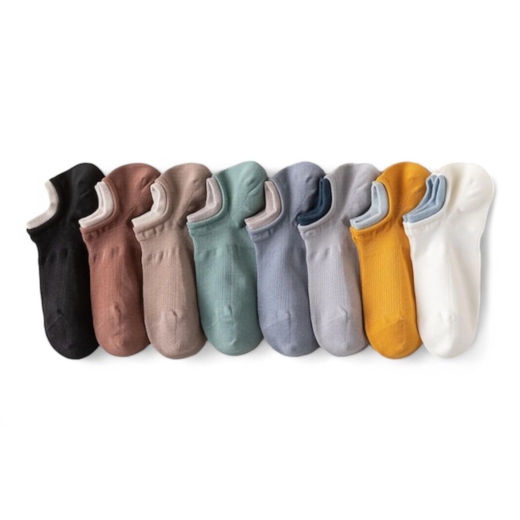 Socks Carving Pack of 8 Multicolour Unisex Ankle length Socks, Made With Durable & Breathable Cotton, Free Size, Addy Edition, Suitable for all Season, Soft & Breathable, Daily Use