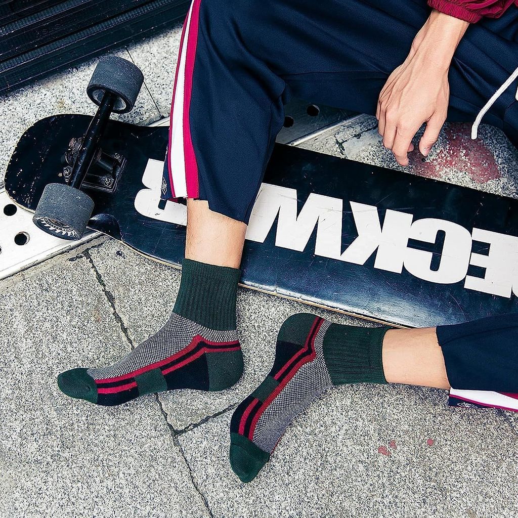 Sockscarving Pack of 5 Ankle Length Socks, Basik Edition, Made With Durable & Breathable Cotton, Free Size, Suitable for all Season, Soft & Breathable, Daily Use