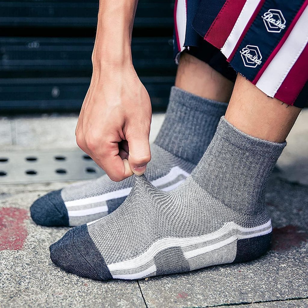 Sockscarving Pack of 5 Ankle Length Socks, Basik Edition, Made With Durable & Breathable Cotton, Free Size, Suitable for all Season, Soft & Breathable, Daily Use