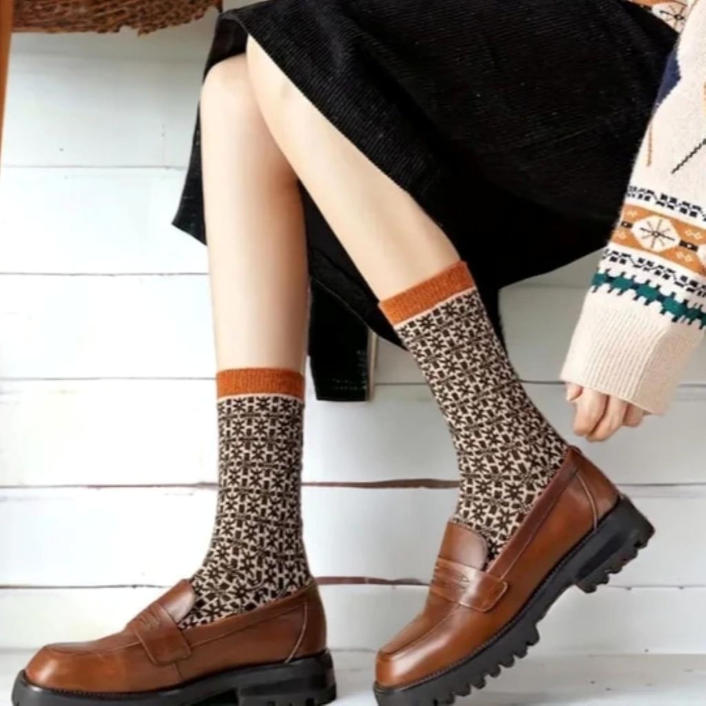 Sockscarving Pack of 5 Calf Length Socks, Derp Edition, Made With Durable & Breathable Cotton, Free Size, Suitable for all Season, Soft & Breathable, Daily Use