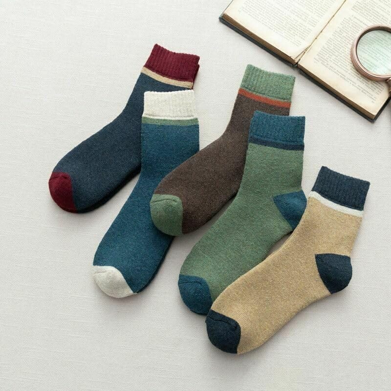 Sockscarving Pack of 5 Calf Length Socks, Drizy Edition, Made With Durable & Breathable Cotton, Free Size, Suitable for all Season, Soft & Breathable, Daily Use