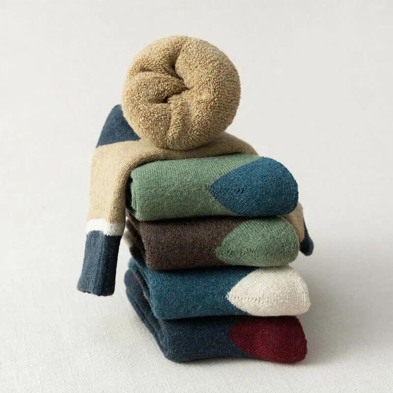 Sockscarving Pack of 5 Calf Length Socks, Drizy Edition, Made With Durable & Breathable Cotton, Free Size, Suitable for all Season, Soft & Breathable, Daily Use