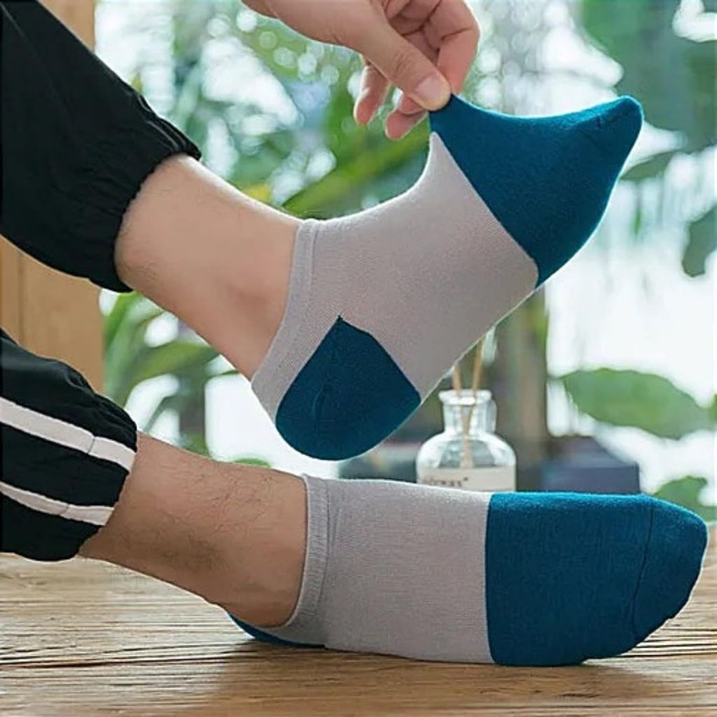 SOCKSCARVING Multicolour Favorite No-Show Edition Cotton Socks Pair of 5, Low Cut Ankle, Full Length, Free Size, Casual Design, For Men-Women