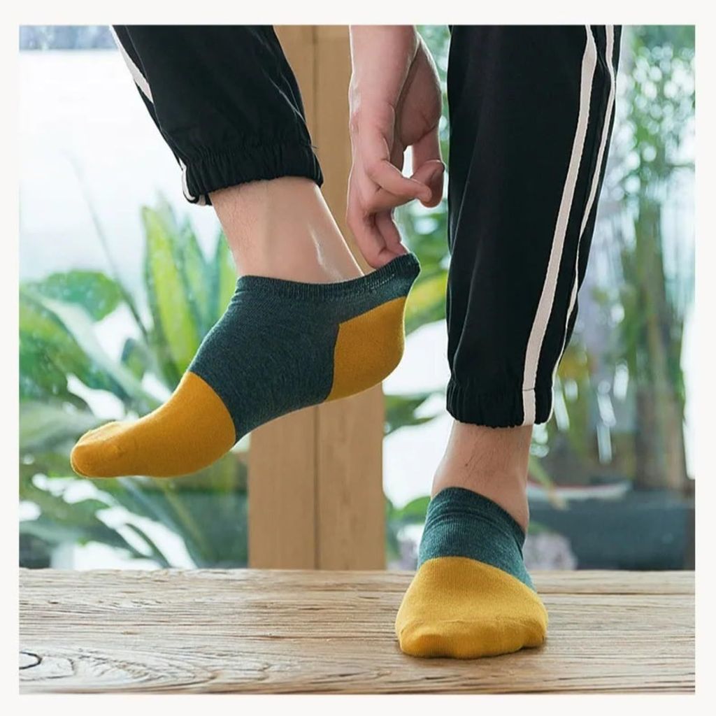 SOCKSCARVING Multicolour Favorite No-Show Edition Cotton Socks Pair of 5, Low Cut Ankle, Full Length, Free Size, Casual Design, For Men-Women