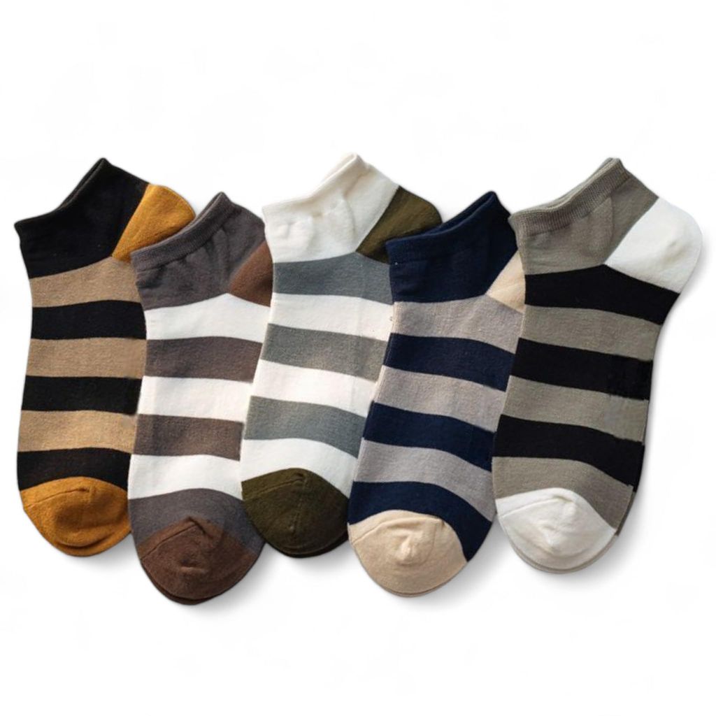 Socks Carving Pack of 5 Multicolour Unisex low cut ankle Socks, Made With Durable & Breathable Cotton, Free Size, Hawk Edition, Suitable for all Season, Soft & Breathable, Daily Use